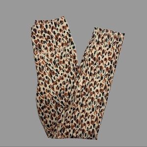 💚 S 💚 NWOT Anthro Leggings Leopard Print Animal Print Athletic Gym​